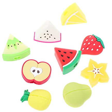 DOITOOL 9pcs Fruit Shaped Usb Cable Protectors Pvc Material Break Resistant for Chargers