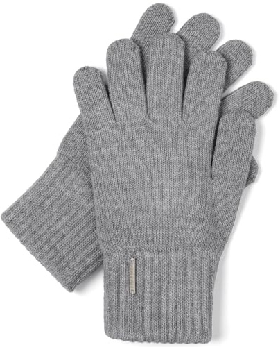 VIVISENCE Damen Winter Handschuhe Mit Gemütlich Stilvolle Breitem Strickbündchen Hergestellt Aus Warmem Garn Mit Wollzusatz Perfekt Für Kalte Wintertage Herbst Modell 7204