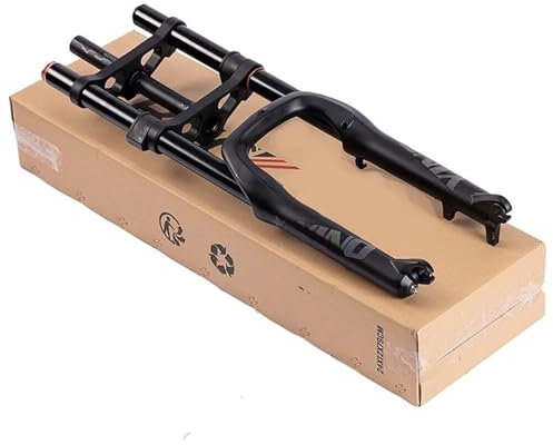 KLYso 20 * 4,0 Zoll Fahrradgabel, 180 Mm Federweg, Rückprall, 1 1/8 Zoll Gerader Schaft Ohne Gewinde, Scheibenbremsenkompatibel, Mechanisches Sperrsystem