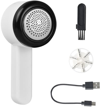 Levapelucchi Elettrico, Togli Pelucchi Elettrico con Display Digitale a LED, Taglia Pelucchi con 6 Lame, Rimuove Pelucchi Ricaricabile, Rasoio Elimina per Vestiti Mobili Divano Maglione Coperta Abiti