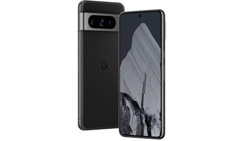 Google Pixel 8 Pro Android Smartphone utan SIM-lås med teleobjektiv, lång batteritid och Super Actua-skärm, obsidian, 512 GB (renoverad)