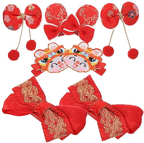 Abaodam 8piezas Horquillas De Pelo Lazo Para Niñas De Clip Festivo Accesorios De Cabello Para Celebraciones y Mascaradas