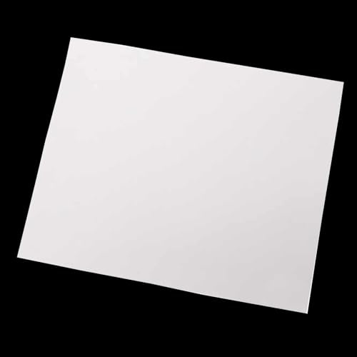 TIHONORI 5 mm Dicke weiße ABS-Kunststoffplatte, erhältlich in verschiedenen Größen für DIY-Produktion, Bastelprojekte,Weiß,100mm*100mm