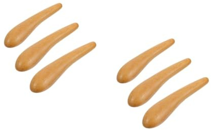 Healvian 6stücke Fragrant Wood Akupressur-sticks Kleine Massagewerkzeuge Für Muskeln Tragbar Einfach Zu Reinigen Für Professionelle Und Private Anwendungen Angenehm Der Haut Fördert Das