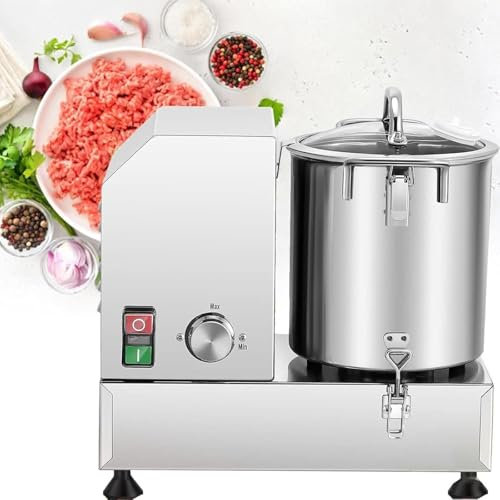 Multifunción Picadora Electrica De Alimentos, Picadora Eléctrica De Verduras, Picadora De Carne, Rallador Multifunción para Pepinos Y Zanahorias (15L)