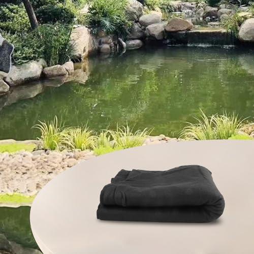 Sottostrato resistente in tessuto non tessuto per laghetti da giardino, riduce l'usura sui rivestimenti per laghetti (1,5 x 2 m)