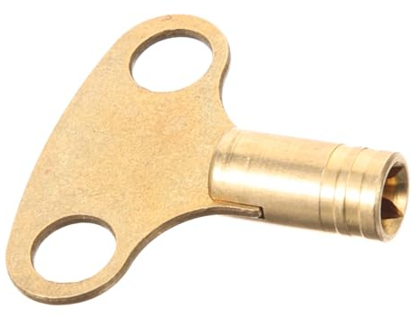 DOITOOL Radiator Valve Key Solid Metal Plumbing Bleeding Tool for Air Exhaust and Water Control Copper Radiator Bleed Key for Heating System Maintenance