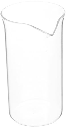 FONDOTIN Vaso de Repuesto para Cafetera de Émbolo Taza de Vidrio para Prensa Francesa Accesorio Compatible para Preparación de Café Espresso y Extracción de Infusiones