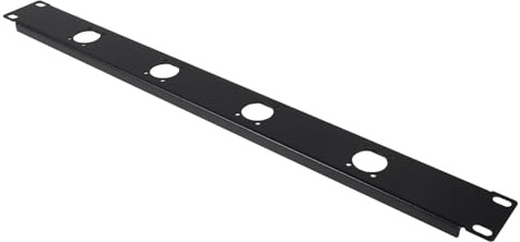 TOYANDONA 1u 4-port Hinged Rack Panel for Audio Devices, Cold-rolled Steel Wire Organizer with Dust Protection, Easy Installation for Patch Panel Applications and Network Cabinets