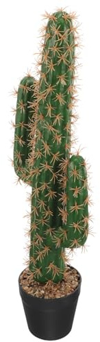 BESPORTBLE Grosse Plante Artificielle Cactus en Plastique Pot, Décoration Végétale Réaliste pour Balcon ou Jardin, Effet Décoratif Polyvalent et Apparence