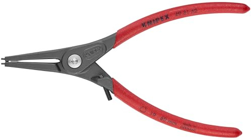 KNIPEX Tools 49 31 A2 Precision Circlip Snap-Ring Pliers with Limiter, External Straight