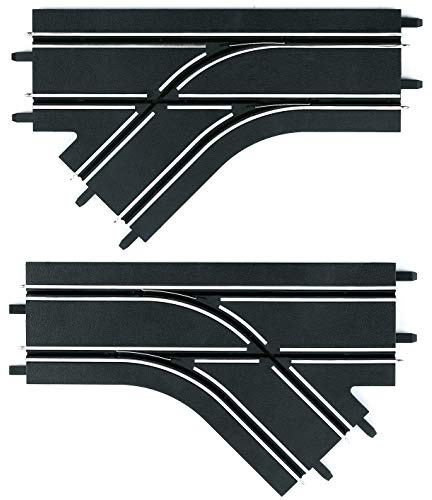 Carrera 61618 Right & Left Mechanical Lane Change Section Add On Track Parts for GO & Digital 143 Slot Car Racing Sets
