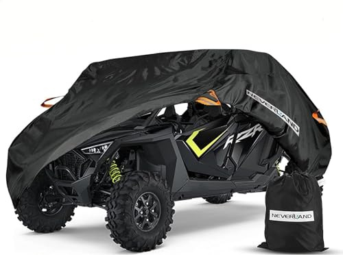 NEVERLAND Housses de protection universelle pour VUTT, protection contre la pluie et la neige pour Kawasaki, Polaris, Honda, Suzuki, Yamaha, Arctic Cat, John Deere, Kymco, Bobcat, Argo (4-6 passagers)