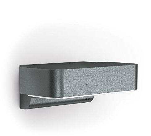 Steinel Außenleuchte L 800 SC, 7,5 W, LED Wandlampe Connect, 160° iHF-Bewegungsmelder, vernetzbar, per App bedienbar, Anthrazit