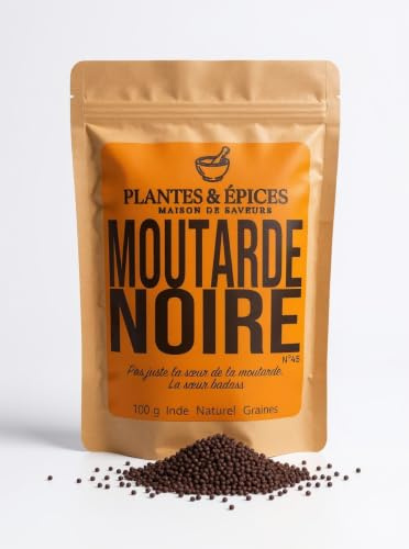Graines de Moutarde Noire Entières 100% Naturelles - 100g