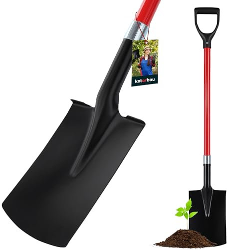 KOTARBAU® Vanga 115 cm con Manico FIBERGLASS in Fibra di Vetro Robusta Professionale Pala per Giardino per Trapianto di Piante