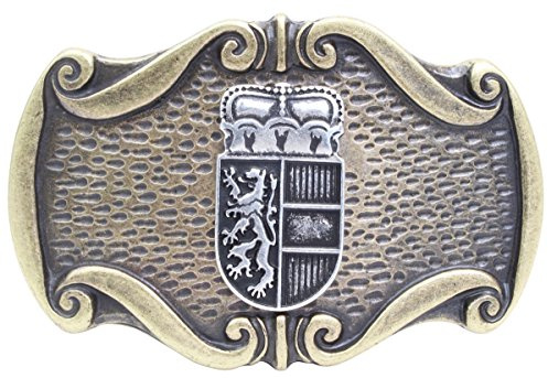 BELTINGER Gürtelschnalle Wappen Salzburg 4,0 cm | Buckle Wechselschließe Gürtelschließe 40mm Massiv | Für die Tracht