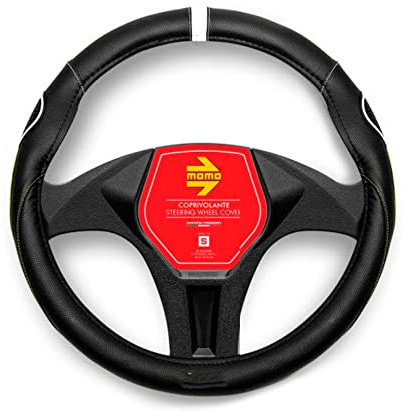 MOMO FUNDA VOLANTE MOMO SUPER GRIP UNIVERSAL NEGRO/BLANCO