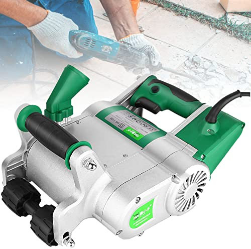GBHJJ Rainureuse Murale Électrique 1100 W Machine à Rainurer Mur Disque Dia, Profondeur 20-30 mm Machine de Découpe de Rainures Murales 220 V, 360 ° coupeur concret de Brique sans poussière,220V