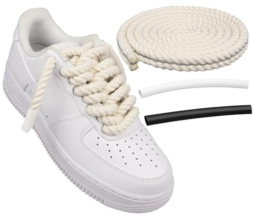 Endoto Rope Shoe Laces for Air Force 1 Shoelaces | Rope Laces | Material: Cotton