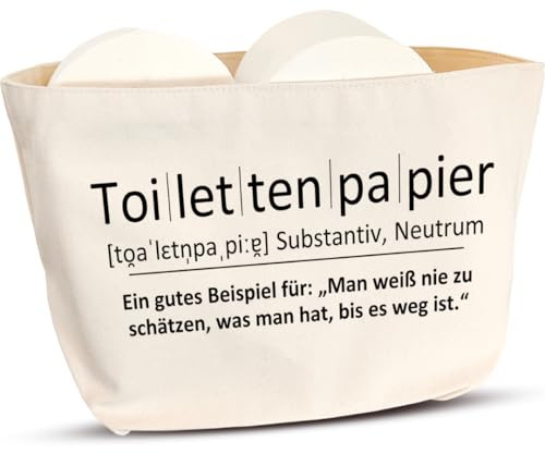 COZYINT® [DAS ORIGINAL] toilettenpapier aufbewahrung lustig – klopapier Rollen Organizer, wc Papier ersatzrollenhalter, toilettenpapieraufbewahrung, klorollenaufbewahrung
