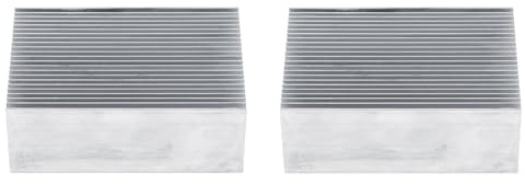 YDuupxe 2 st kylfläns, god värmeledningsförmåga kylanordning, kvalitet aluminium LED-belysningsanordningar 100 x 69 x 36 mm