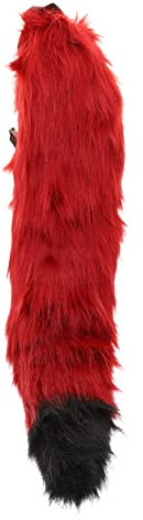 Yardenfun Cat Cosplay Kostüm Flauschige Tieraccessoires Für Halloween Und Kostümpartys Handgefertigter Fuchs Und Wolfsschwanz Dekoratives Cosplay-zubehör