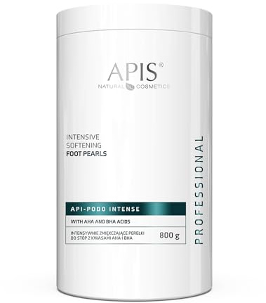 API-PODO INTENSE | Intensivt mjukgörande fotbadspärlor med AHA & BHA | borttagning av förhårdnader och vård – med ureae, eukalyptus och rosmarin | 800 g