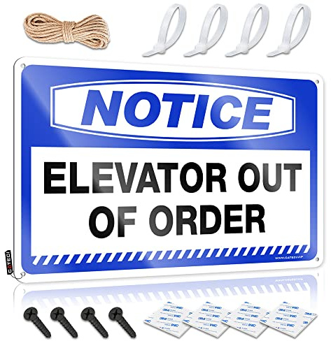Lustige Schilder für Zuhause, Bar, Hinweisschild Elevator Out Of Order, Blechschild, Dinge für Jungenzimmer, Bierschilder, Metall, Vintage, 20 x 30 cm