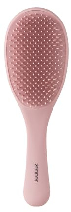 Zenner Brosse Maxi Antinœuds avec Manche – Grande Brosse Démêlante pour Cheveux Mouillés ou Secs – Picots Flexibles – Design Ergonomique – Pour Tous Types de Cheveux et Extensions