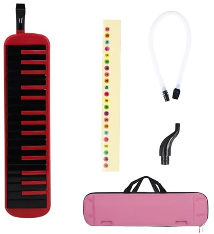 32 Melodica Musical Instrument Air Piano Keyboard Melodica Mit Tragetasche Mundstück Taste Aufkleber Langrohre Luft Klavier Keyboard Soprano
