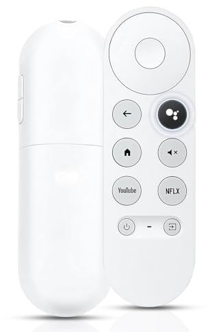SUNNIFLY Télécommande Universelle pour Chromecast Google TV avec Fonction Vocale Bluetooth Compatible avec G9N9N, Netflix, Youtube Films, Telecomando Streamer 4K HDR