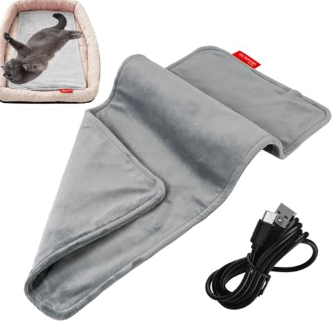 Coussin Chauffant – Électrique | Tapis De Thérapie Thermique USB | Réchauffeur Apaisant Pour Dos, Épaules, Cou, Les Crampes, Les Jambes, Genoux, L'abdomen, Le B