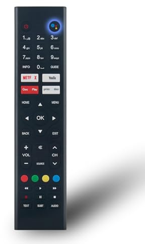Voice Remote Control Replacement for RCA Android Smart TV RS50F3 RS50F3-UK RS32F3 RS32F3-UK RS43F3-UK RS24H1 RS24H1-UK RS43F3 RS43F4 RS42 RS32H2 RS43F2 RS50U2 RS65U2 RS43F3 RS32F3 RS55U2 RS42F2 RS42F3