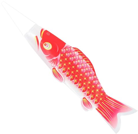 AKOOSY Bandiera Decorativa a Forma di Carpa Satinato, per Esterni e Interni, per Feste e Foto, Streamer Giapponese per Barche Drago, 1 Metro