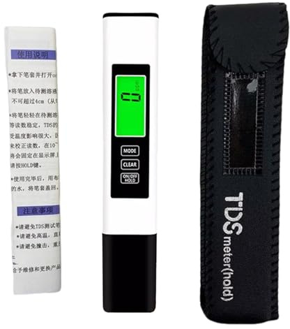 Kit de test de qualité de l'eau – Testeur d'eau potable 4 en 1 précis, instrument de mesure d'analyse de substances | Aquarium, étang d'eau douce, puits de piscine, de la qua