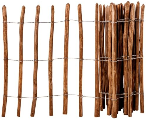 Générique Clôture à piquets Bois de noisetier 90x500 cm,Quincaillerie,Clôtures & barrières,Panneaux de clôture,43141