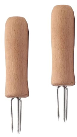 DIYEAH Extensor de Rollo de Herramienta de Encendido para Moxibustión Mango de Madera y Aguja de Extensión Fácil de Usar, Paquete de 2 Unidades
