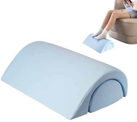 Generico Cuscino a Forma di Mezza Luna Supporto Gambe Ergonomico ad Altezza | Cuscino In Memory Foam 2 In 1 Supporto Lombare Per Il Comfort Di Collo, Caviglia E Piede