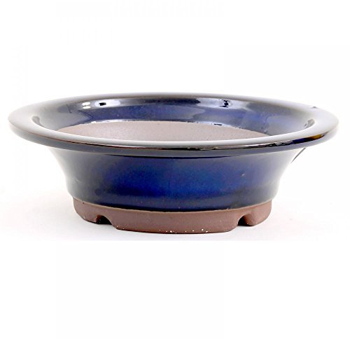Bonsai - Schale rund 22 Ø x 6,5 cm, blau 22026