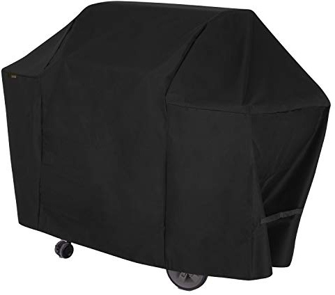 Modern Leisure 2977 Chalet 4 Burner Grill Cover (65 L x 25 D x 44.5 H inches) Water-Resistant, Medium, Black