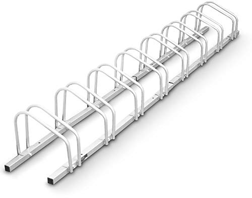 BITUXX® Fahrradständer Aufstellständer Radständer Fahrrad Bike Ständer Metall Verzinkt Platzsparend für 2/3 / 4/5 / 6 Fahrräder