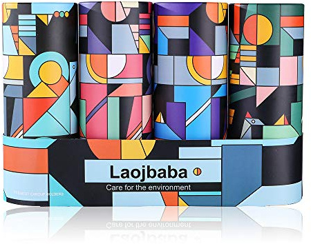 Laojbaba Mouchoirs de Voiture (4 boîtes/200 mouchoirs/3 épaisseurs) – Serviette de Visage jetable, Mouchoir en Conserve, Parfait pour Porte-gobelet de Voiture, Durable, épais et Pratique, Forte