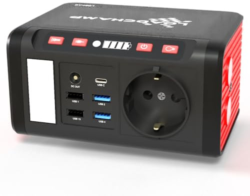 LOADCHAMP Powerbank mit Steckdose 24000 mAh 230V Powerstation Laptop