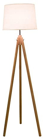 CAPXXIN Lampadaire Nordique, trépied en Bois Moderne conçu pour la Lampe de Salon de Chevet de Chambre à Coucher (Couleur : Lin) Needed