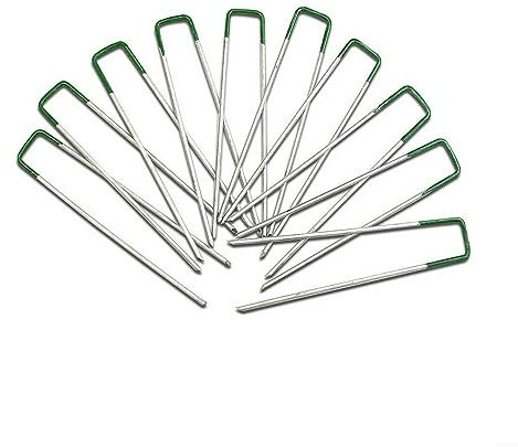 Lot de 20 piquets de gazon synthétique pour gazon artificiel en U