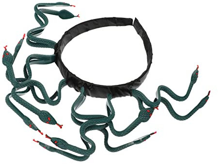ibasenice Medusa Schlangenkopf Stirnband Halloween Party Cosplay Kopfschmuck Schlangenförmiges Haaraccessoire Karneval Kostüm Horror Deko Unisex Geeignet