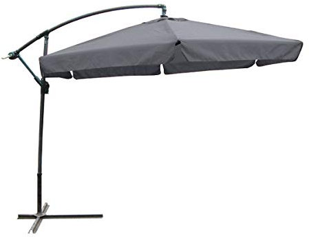 AVANTI TRENDSTORE - Terni - Ombrellone a braccio in metallo e tessuto, con manovella d'apertura, ideale per il giardino o balcone. Disponibile in diversi colori. Dimensioni: Ø 300 cm. Altezza 250 cm.