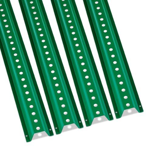 VEVOR 6FT U-Channel Sign Post, 4Pack Green Heavy Duty Steel Fixed Fence Post, Steel Fence U-Channel Sign for Garden, Courtyard, Farm or Traffic Intersection