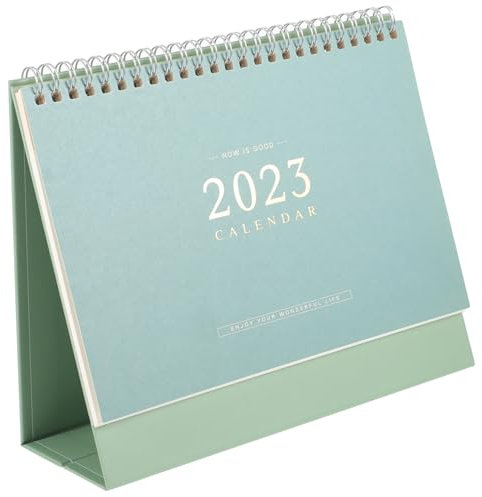 Operitacx Desk Calendar Großer Business-stil Tischkalender Ranchgrün Für Büro Und Zuhause Einfaches Design Stabiler Stand Für Tägliche Planung Und Erinnerung